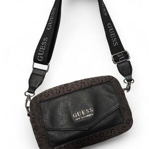 GUESS Black and Dark grey unisex Messenger Bag